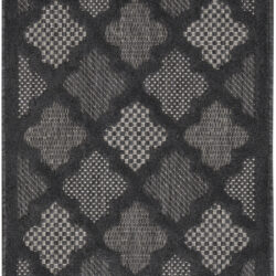Nourison Easy Care NES01 Charcoal Black Area Rug