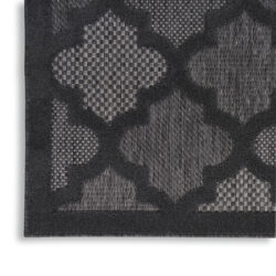Alternative view of Nourison Easy Care NES01 Charcoal Black Area Rug
