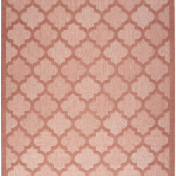 Nourison Easy Care NES01 Coral Orange Area Rug