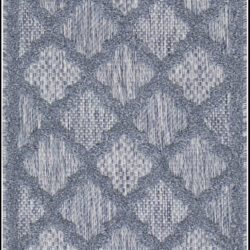 Nourison Easy Care NES01 Denim Blue Area Rug