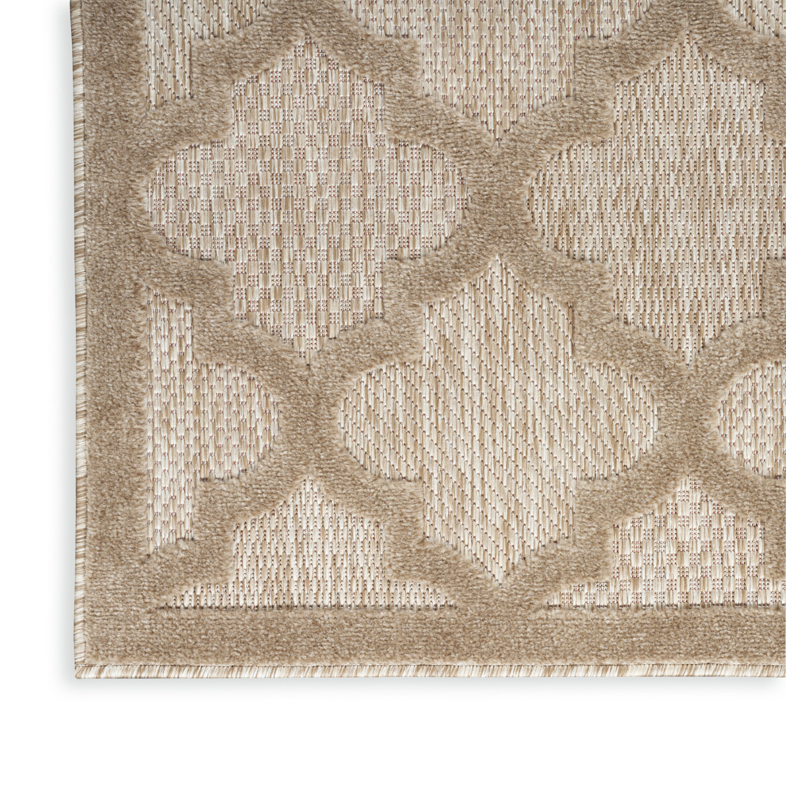 Nourison Easy Care NES01 Natural Beige Area Rug - Image 2