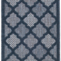 Nourison Easy Care NES01 Navy Blue Area Rug