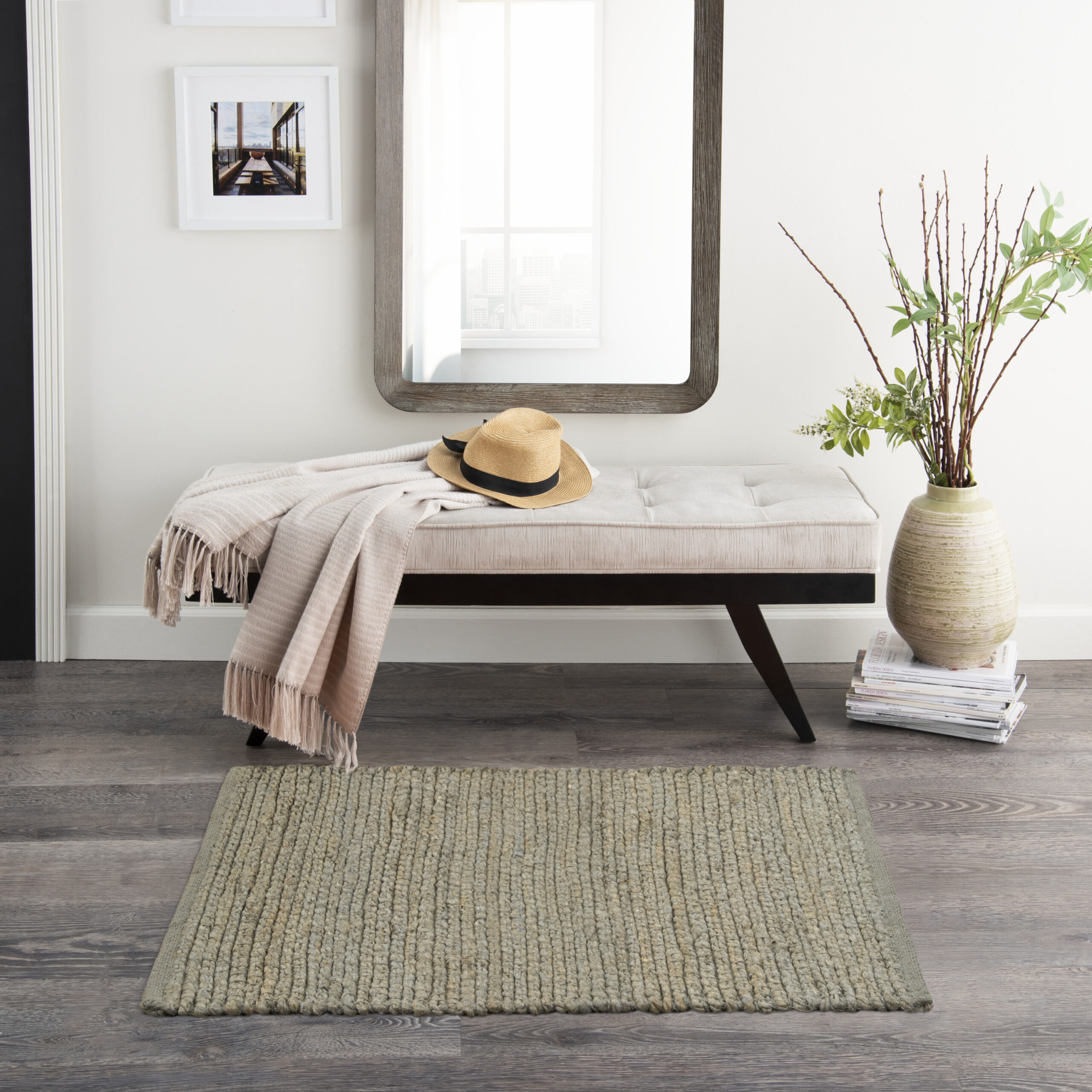 Nourison Natural Jute NJT01 Sage Area Rug - Image 5