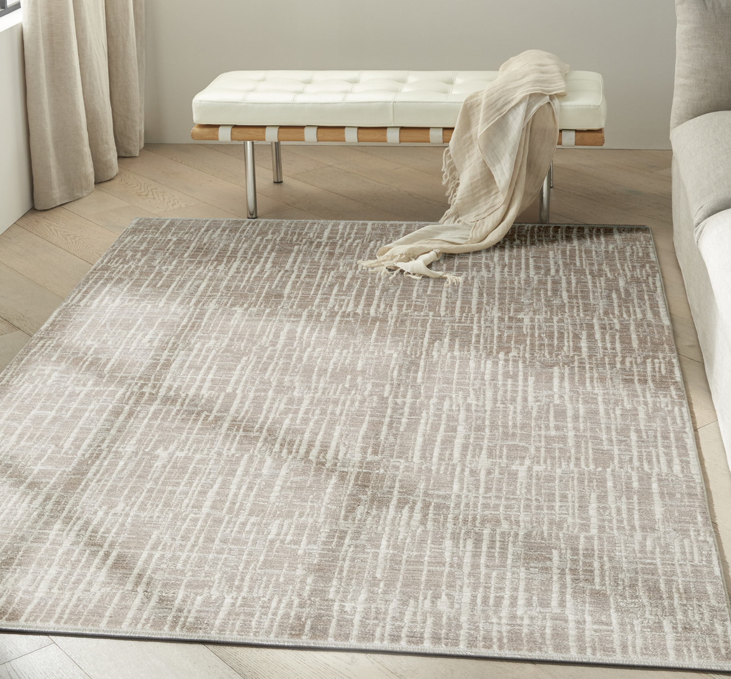 Calvin Klein CK079 Notes NOT05 Ivory Grey Area Rug - Image 5