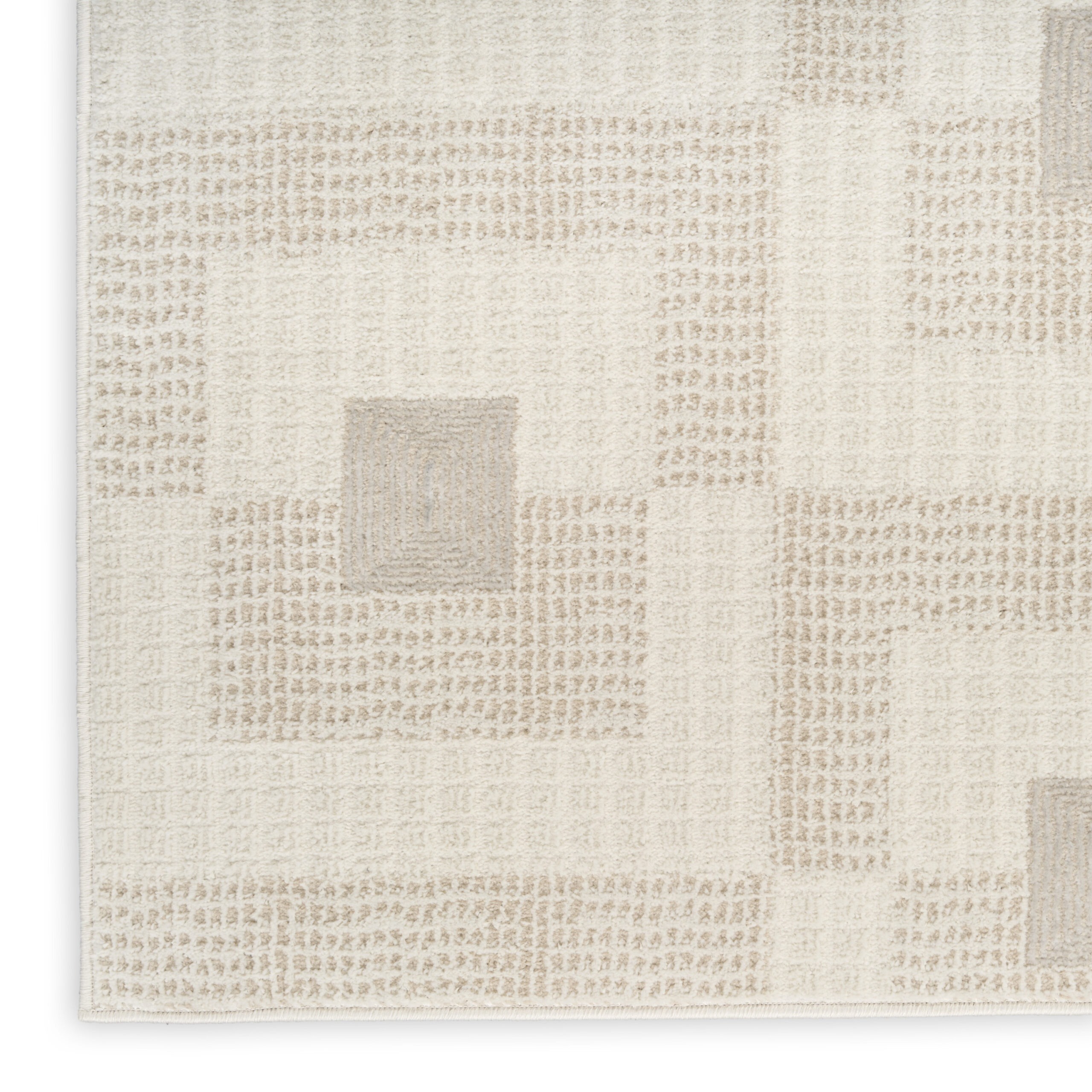 Nourison Nordic NRC05 Ivory Beige Area Rug - Image 2