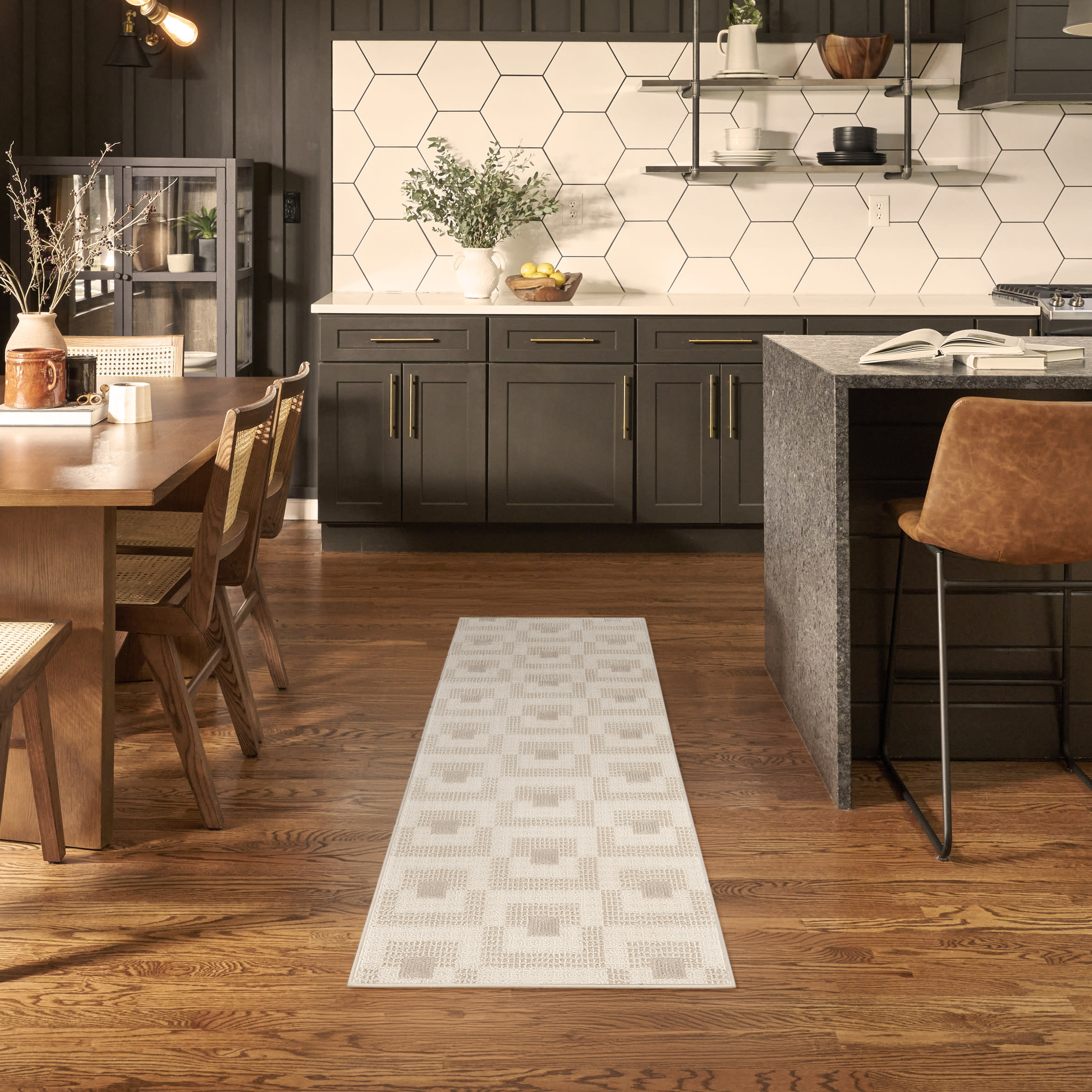 Nourison Nordic NRC05 Ivory Beige Area Rug - Image 5