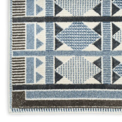 Alternative view of Nourison Nordic NRC06 Blue Area Rug