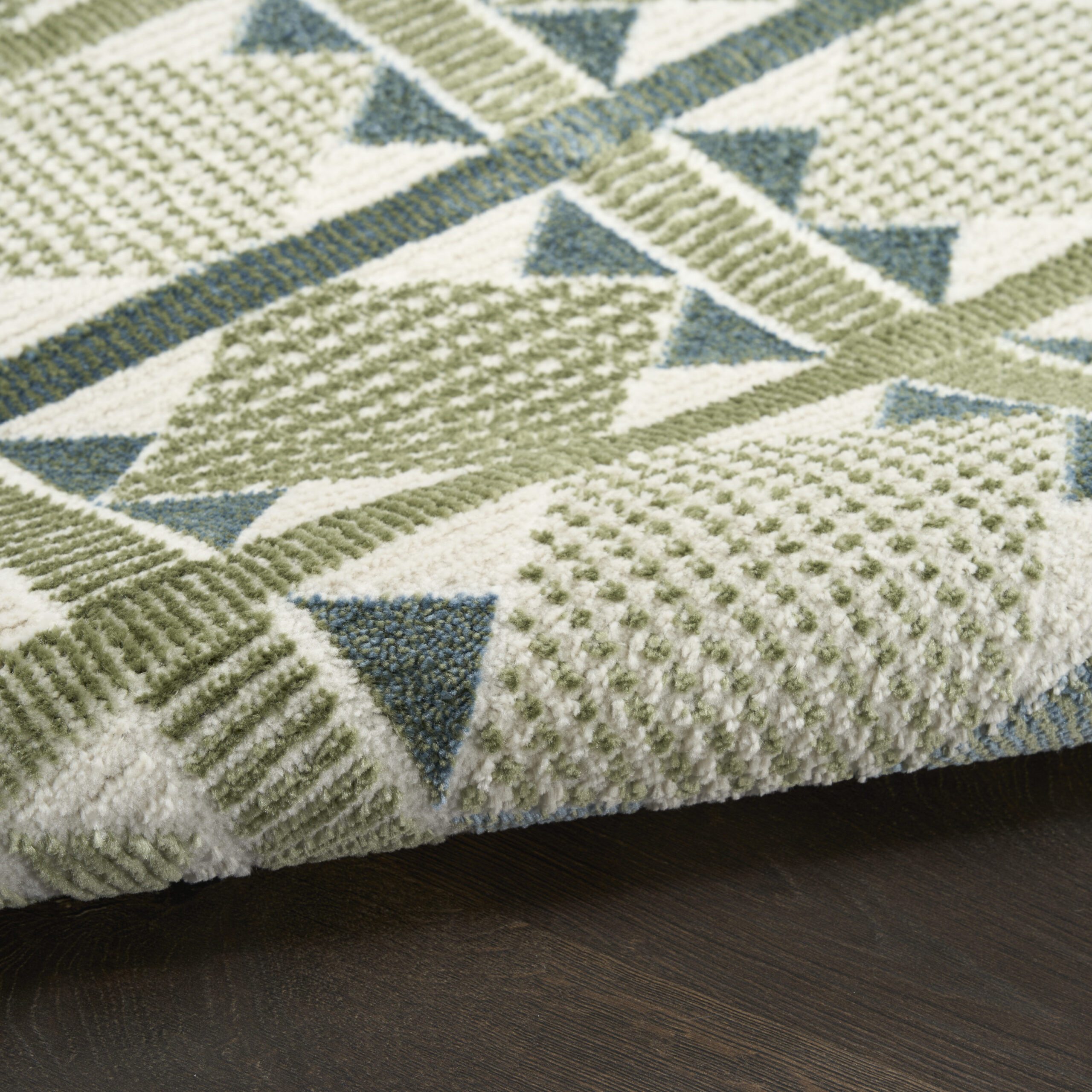 Nourison Nordic NRC06 Green Blue Area Rug - Image 3