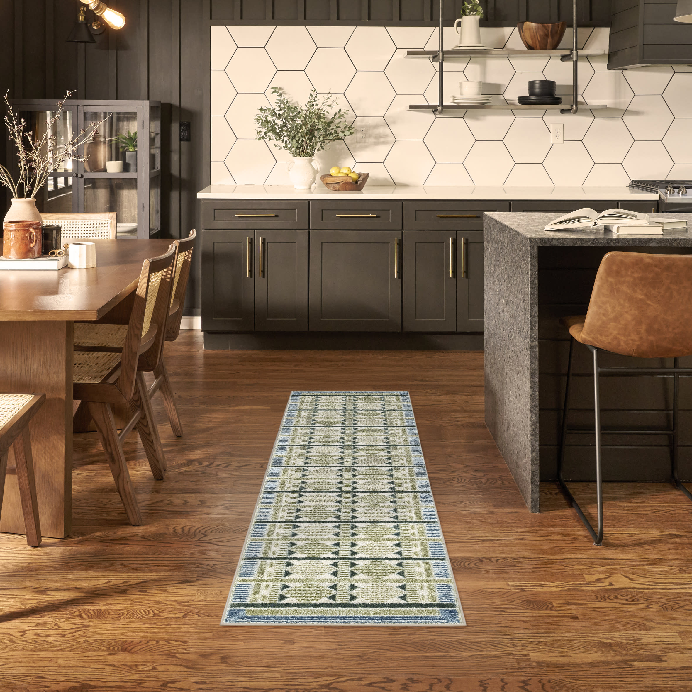 Nourison Nordic NRC06 Green Blue Area Rug - Image 5
