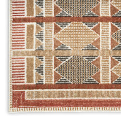 Alternative view of Nourison Nordic NRC06 Rust Multicolor Area Rug