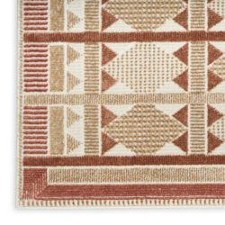 Alternative view of Nourison Nordic NRC06 Rust Area Rug