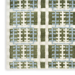 Alternative view of Nourison Nordic NRC08 Blue Green Area Rug