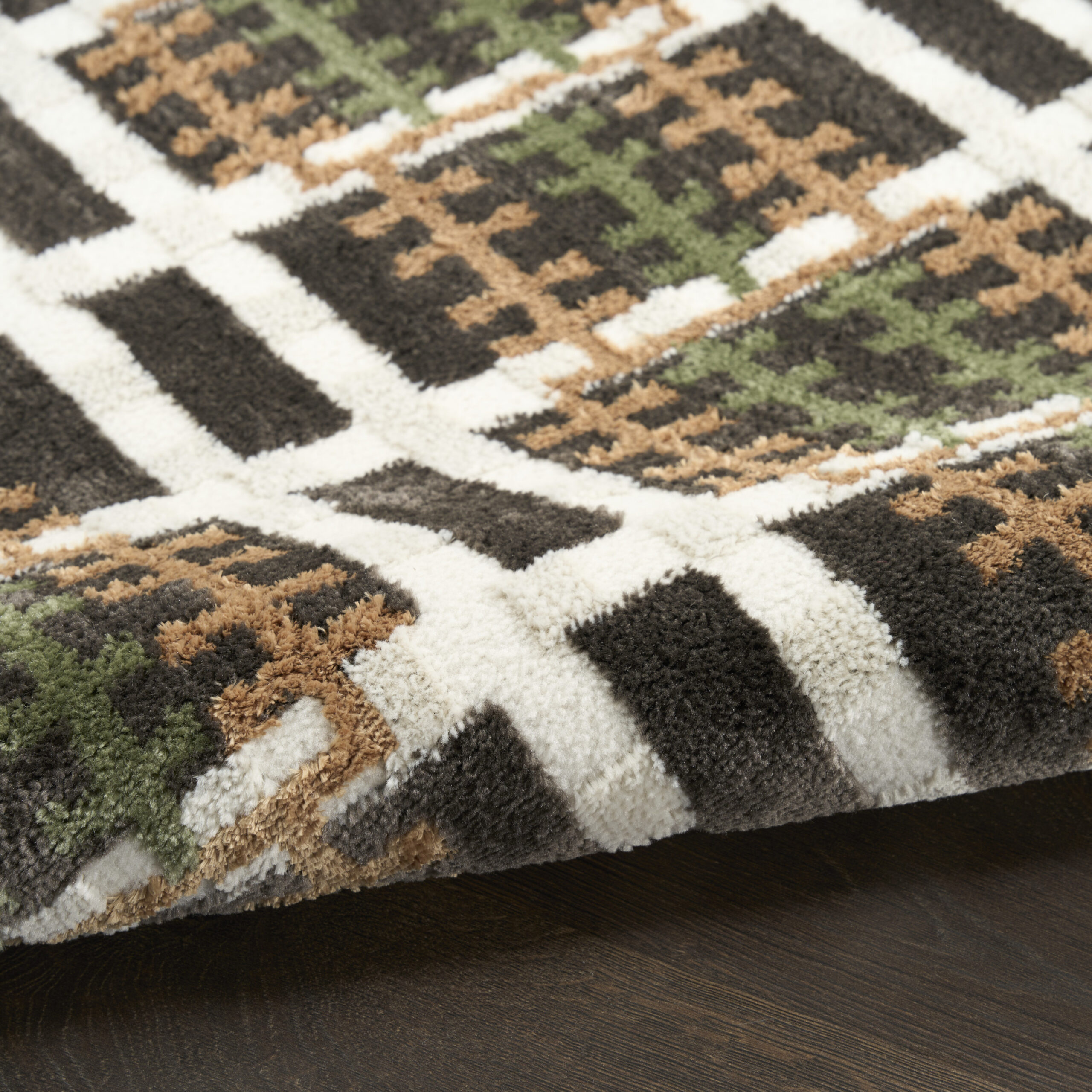 Nourison Nordic NRC08 Charcoal Multicolor Area Rug - Image 3