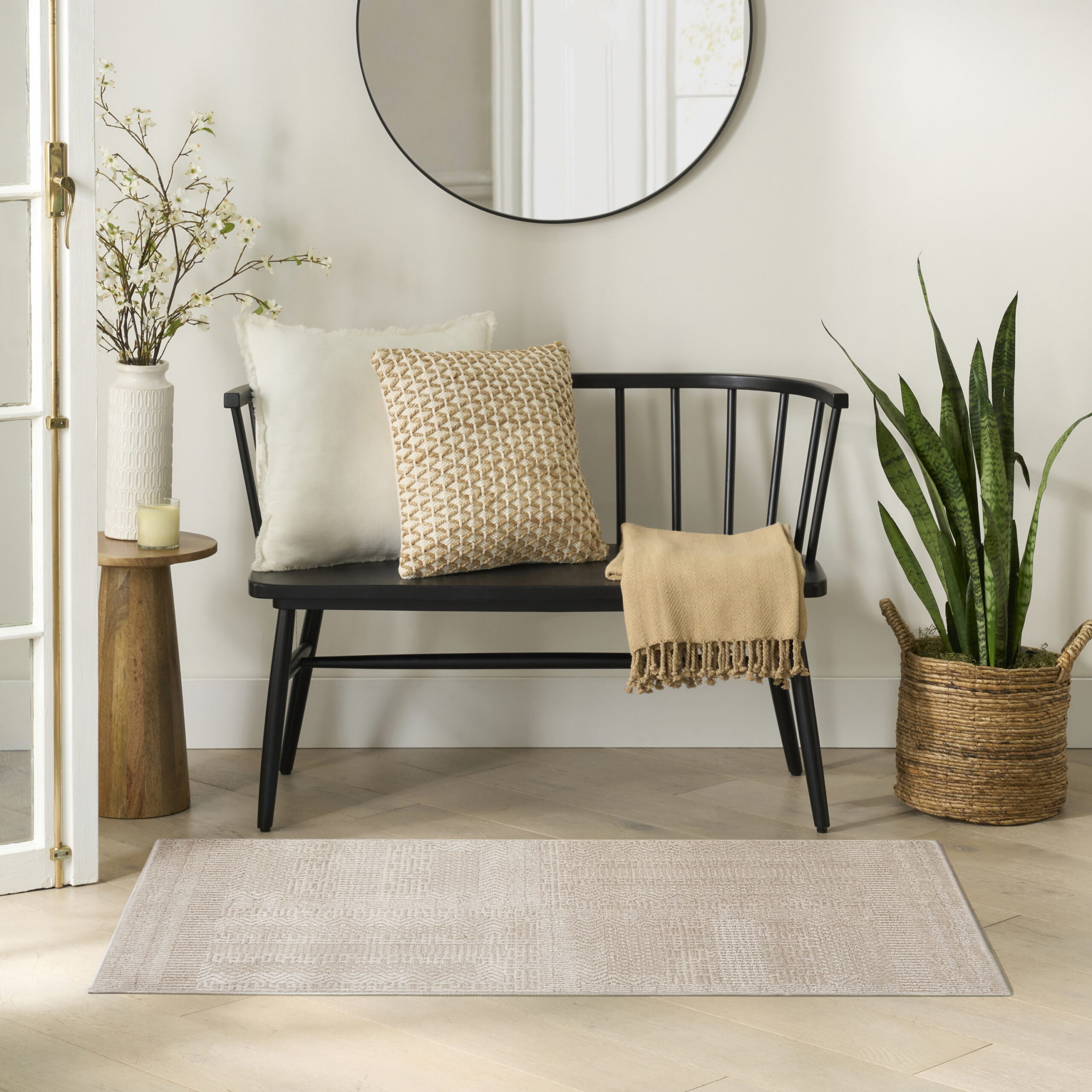 Nourison Nordic NRC11 Taupe Area Rug - Image 5