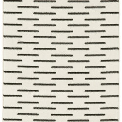 Nourison Nordic NRC12 Ivory Black Area Rug
