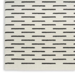 Alternative view of Nourison Nordic NRC12 Ivory Black Area Rug