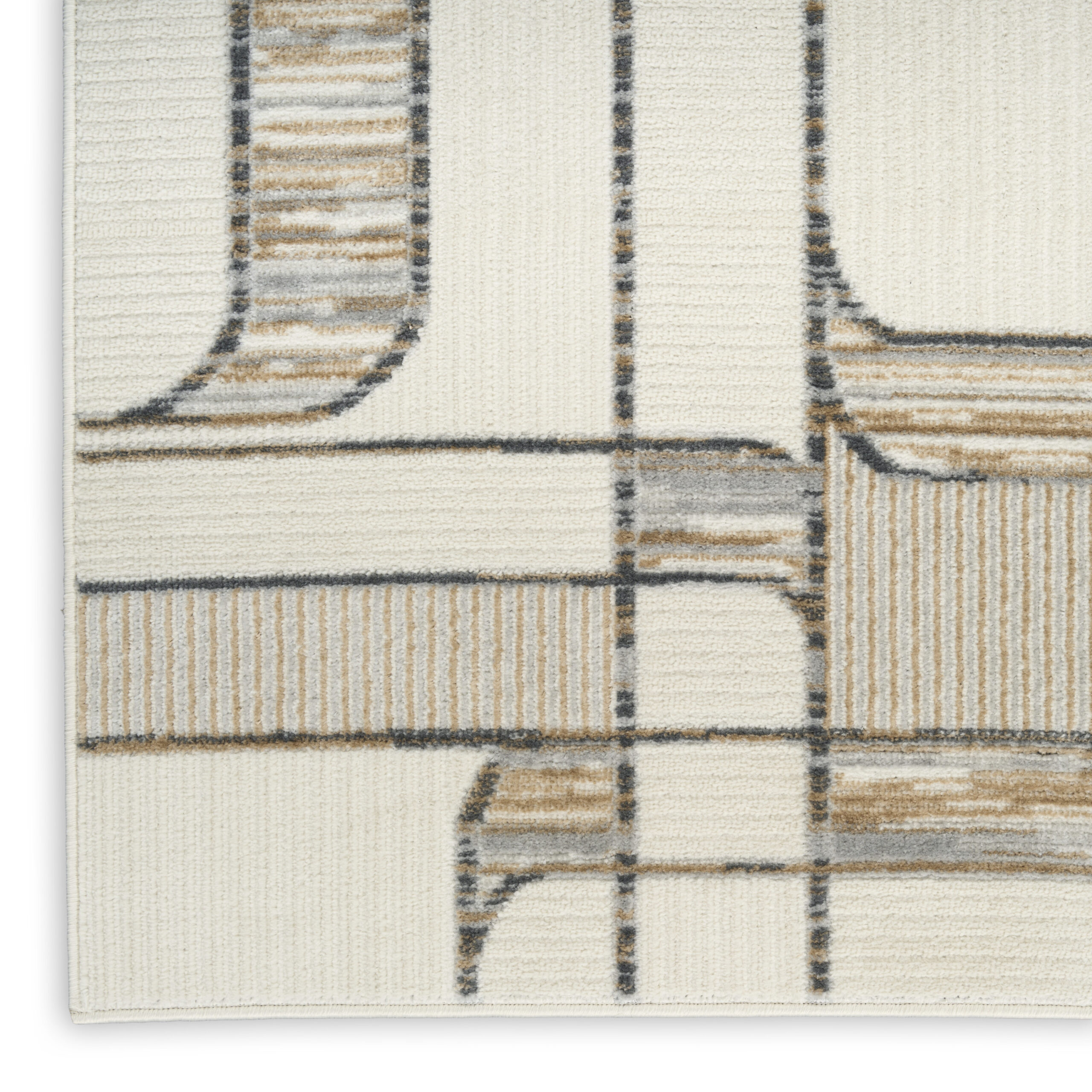 Nourison Nordic NRC17 Ivory Multicolor Area Rug - Image 2