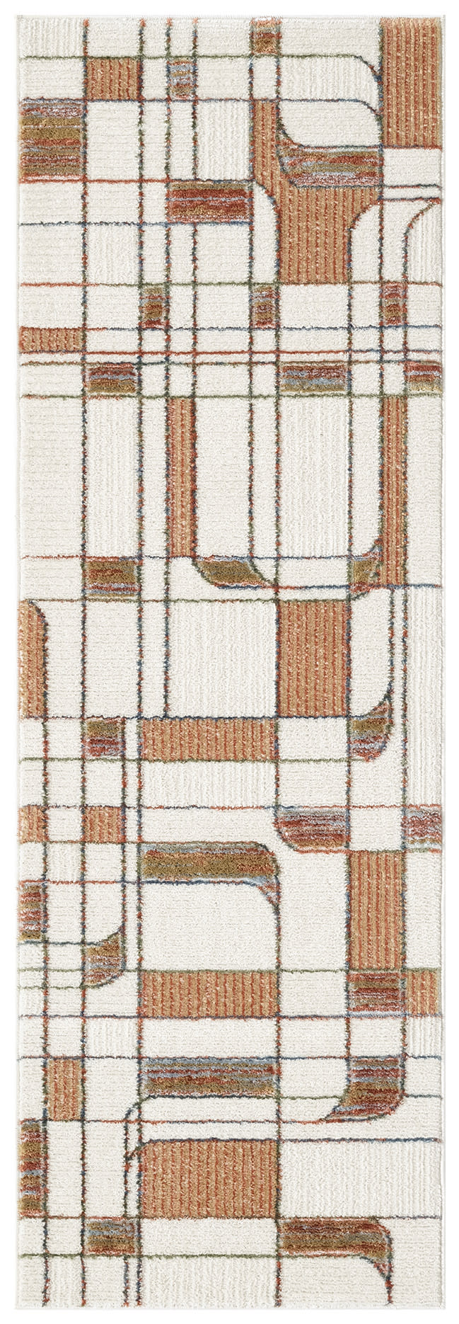 Nourison Nordic NRC17 Ivory Rust Area Rug
