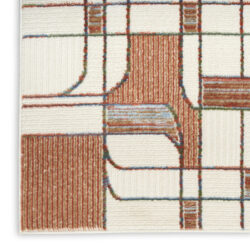 Alternative view of Nourison Nordic NRC17 Ivory Rust Area Rug