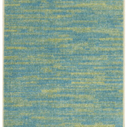 Nourison Nourison Essentials NRE01 Blue Green Area Rug