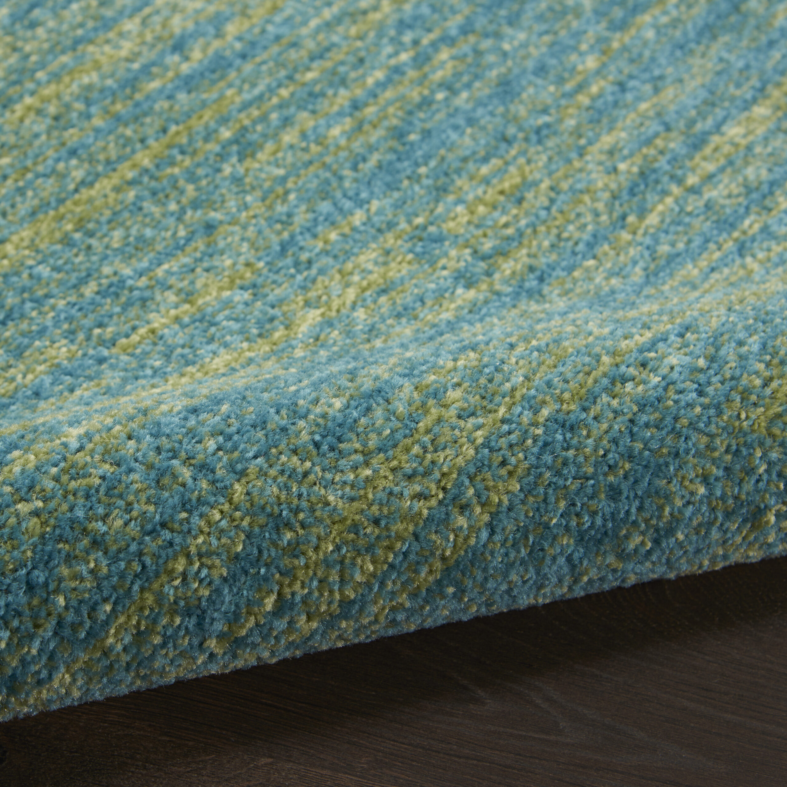Nourison Nourison Essentials NRE01 Blue Green Area Rug - Image 3
