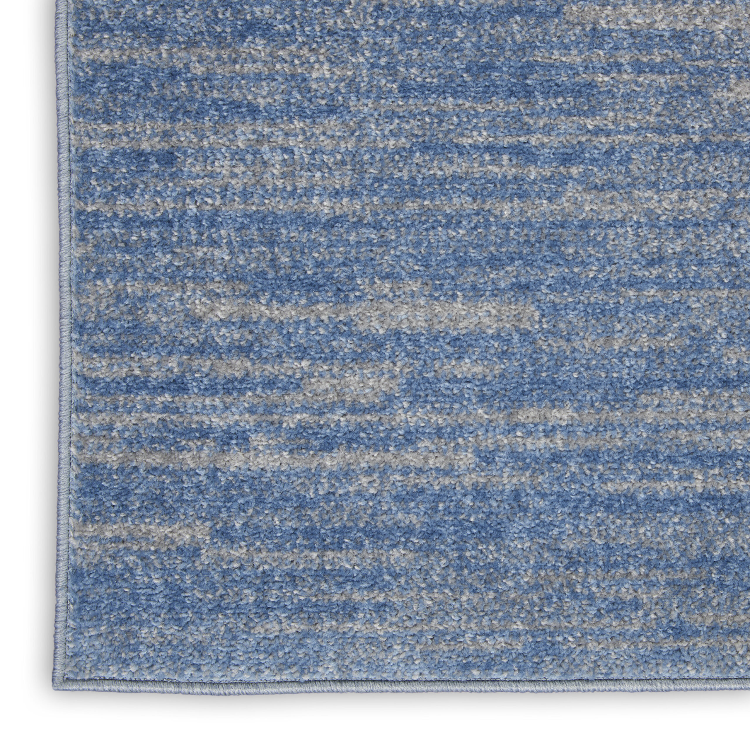 Nourison Nourison Essentials NRE01 Blue Grey Area Rug - Image 2