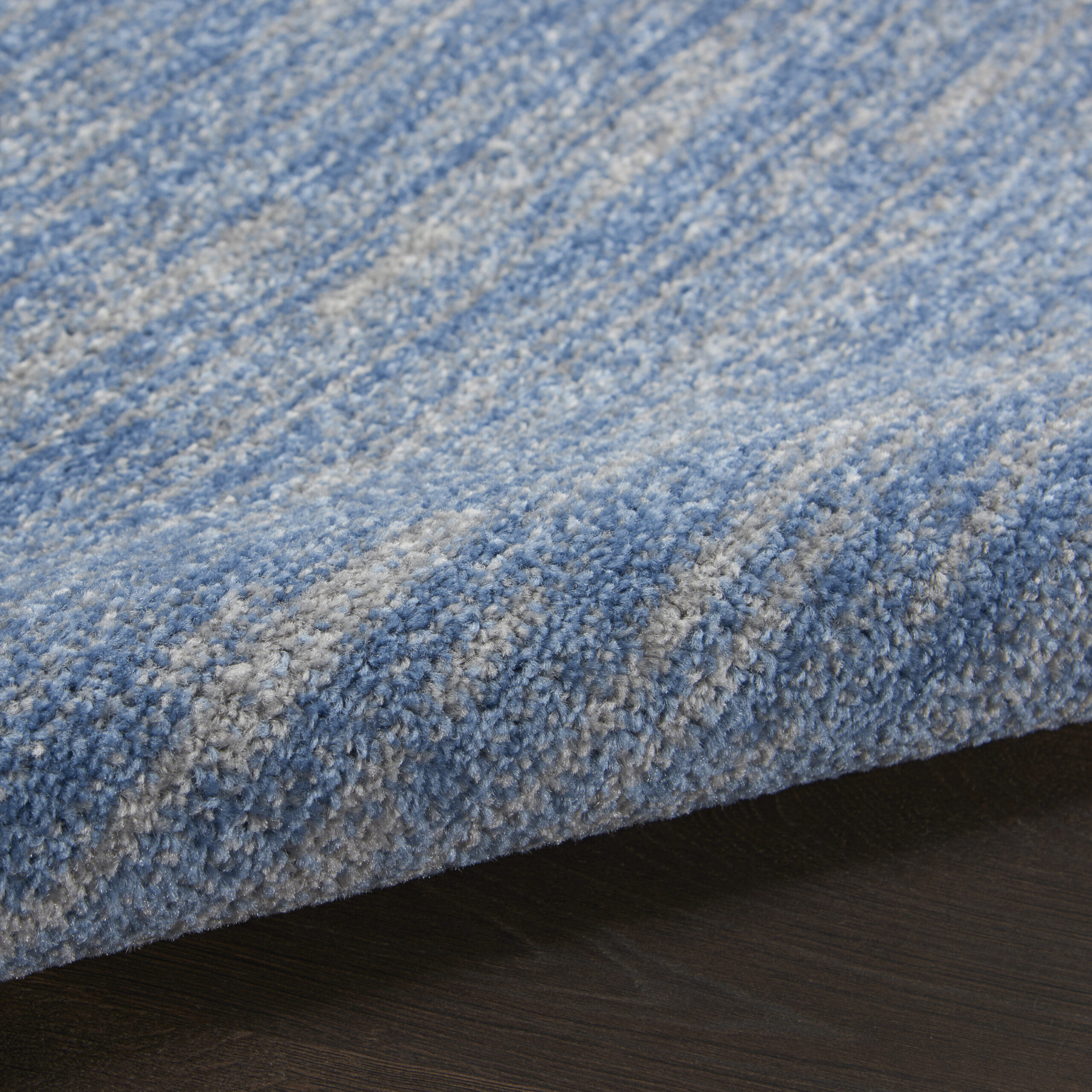 Nourison Nourison Essentials NRE01 Blue Grey Area Rug - Image 3