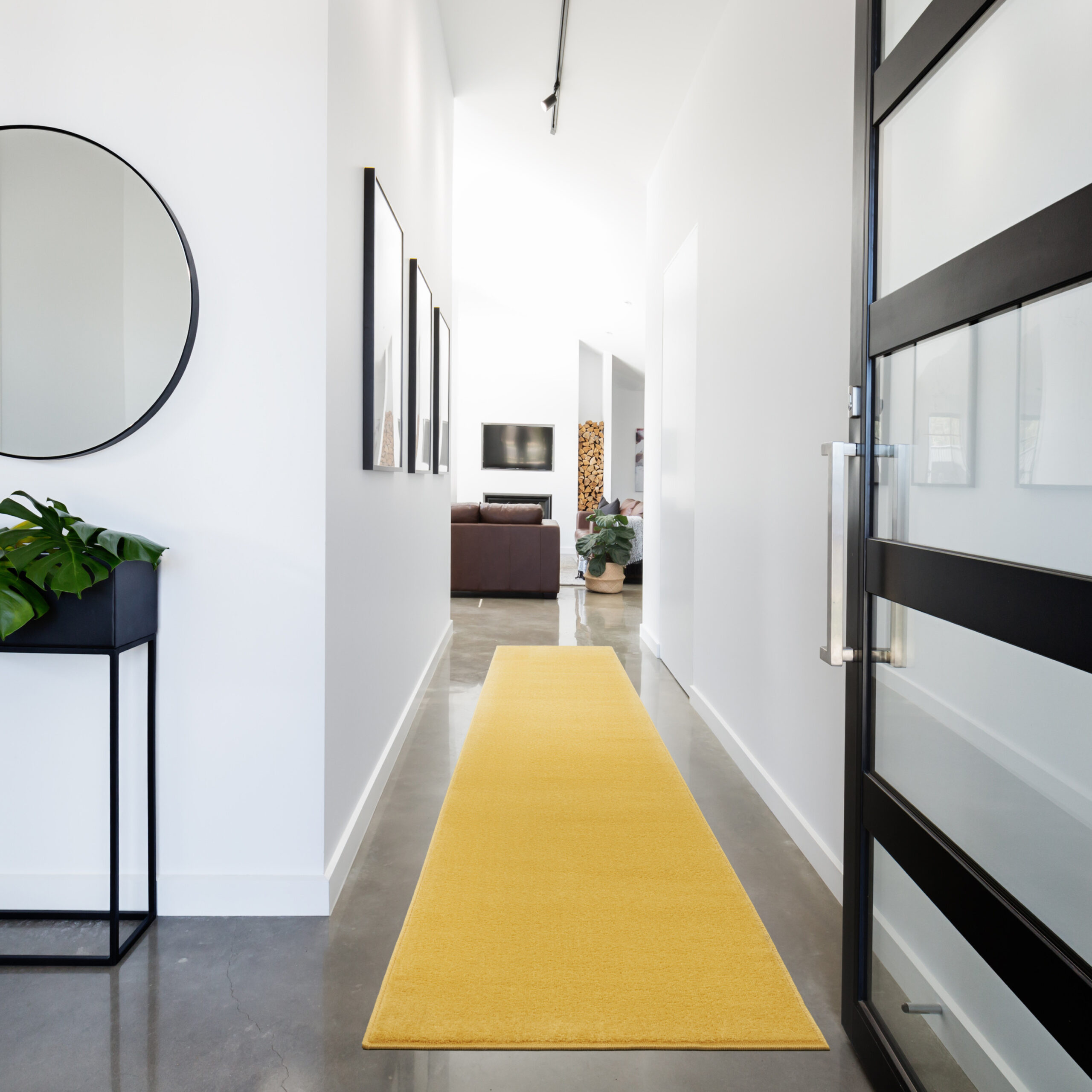 Nourison Nourison Essentials NRE01 Yellow Area Rug - Image 5