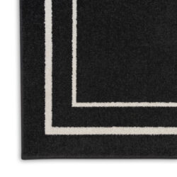 Alternative view of Nourison Nourison Essentials NRE02 Black Ivory Area Rug