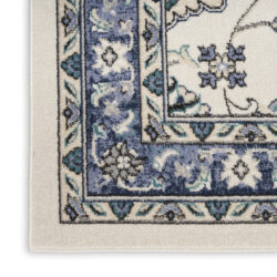 Alternative view of Nourison Nourison Essentials NRE05 Ivory Blue Area Rug