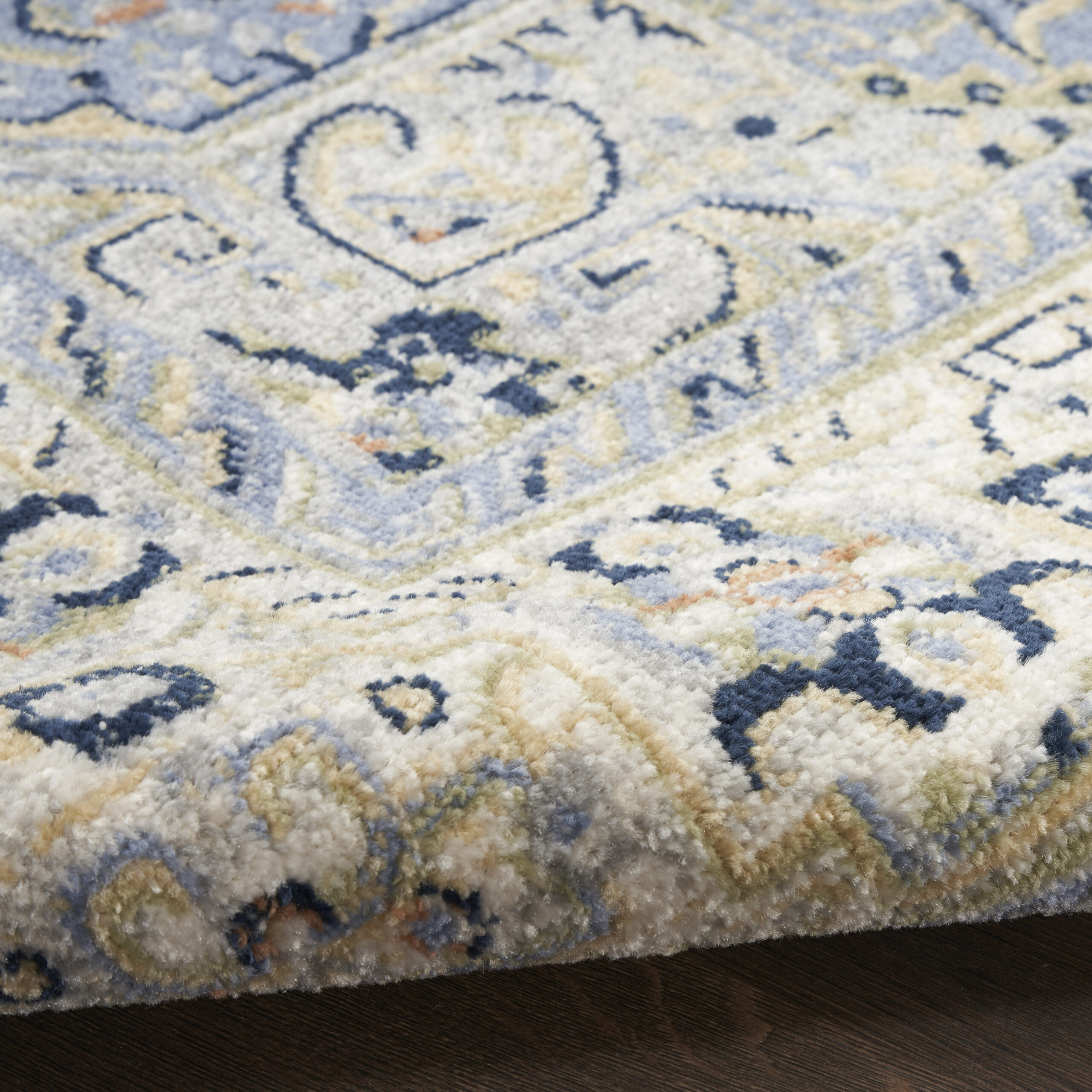 Nourison Nourison Essentials Persian NRE07 Blue Area Rug - Image 3