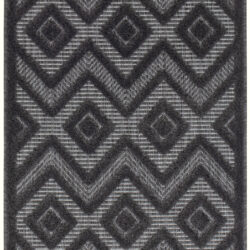 Nourison Versatile NRV01 Charcoal Black Area Rug