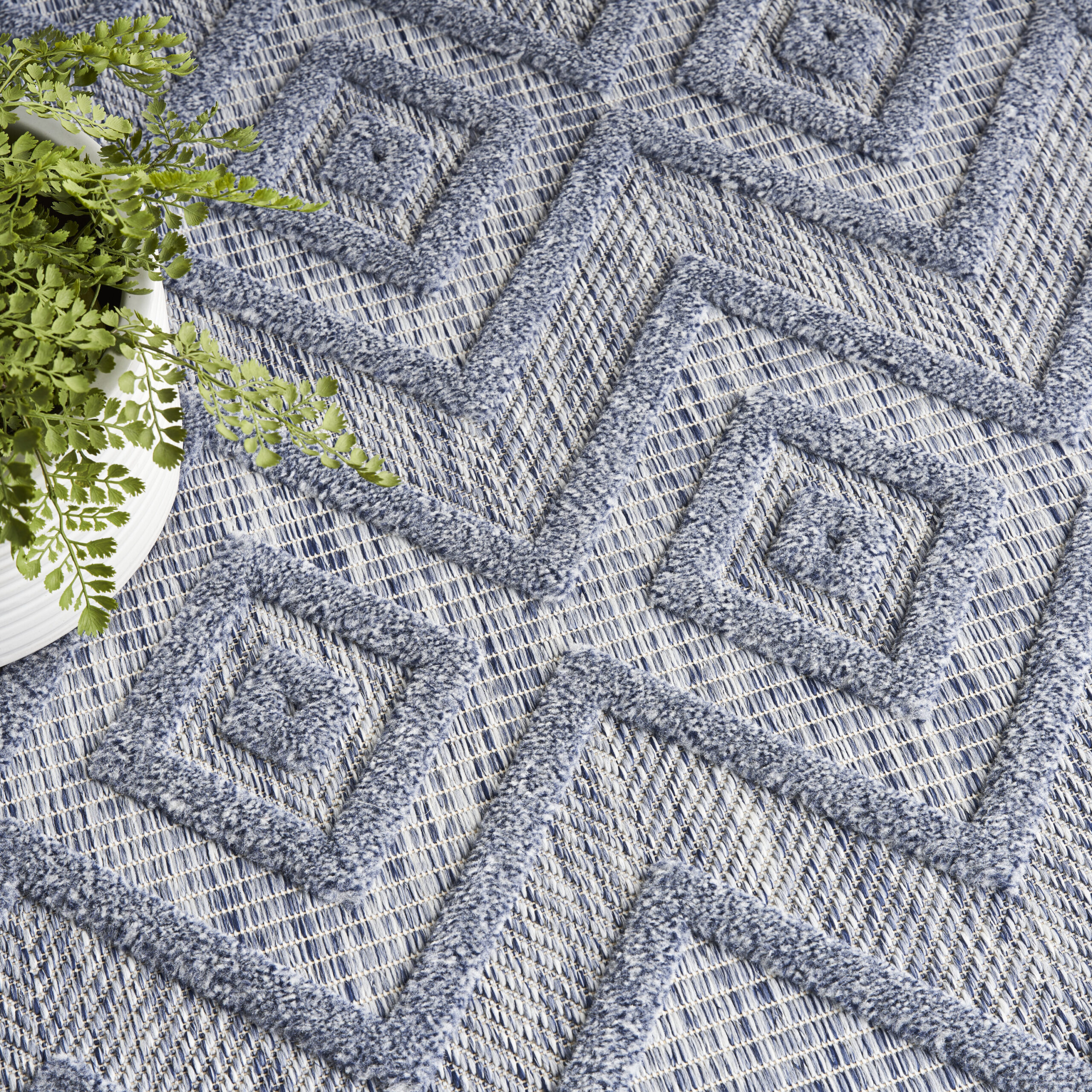 Nourison Versatile NRV01 Denim Blue Area Rug - Image 6