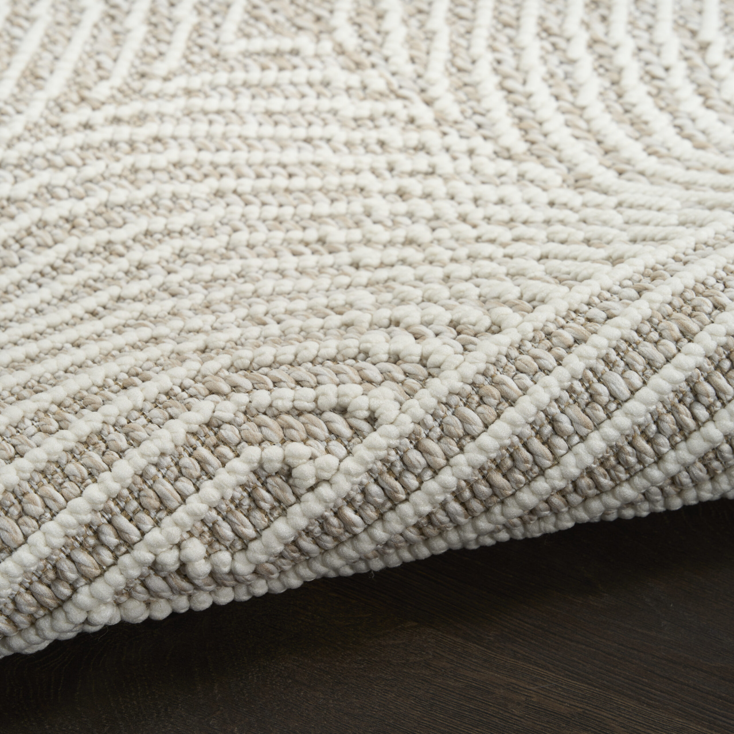 Nourison Natural Texture NTX02 Beige Ivory Area Rug - Image 3