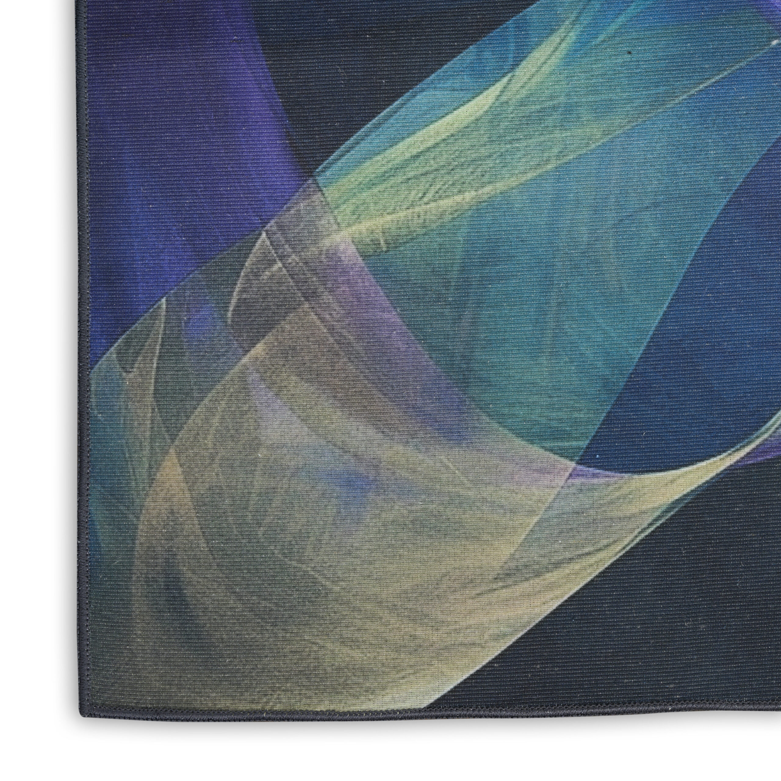 Nourison Nourison Washables NWB16 Blue Multicolor Area Rug - Image 2