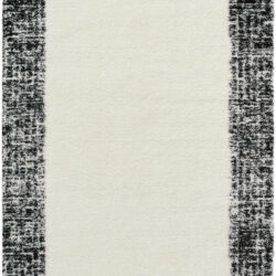 Nourison Pacific Shag PCS02 Ivory Black Area Rug
