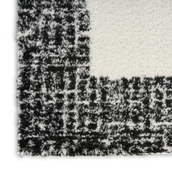 Alternative view of Nourison Pacific Shag PCS02 Ivory Black Area Rug