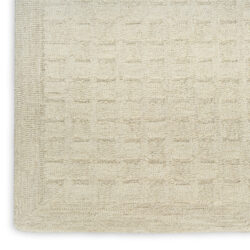 Alternative view of DKNY Pure Grids PGR01 Ivory Beige Area Rug