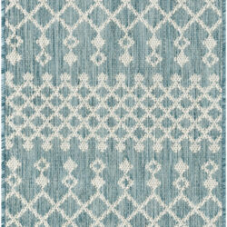 Nourison Positano POS02 Aqua Area Rug