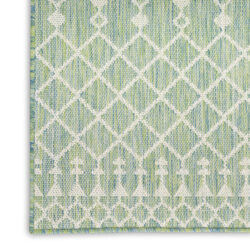 Alternative view of Nourison Positano POS02 Blue Green Area Rug