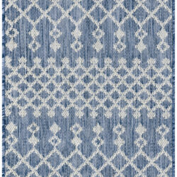 Nourison Positano POS02 Navy Blue Area Rug