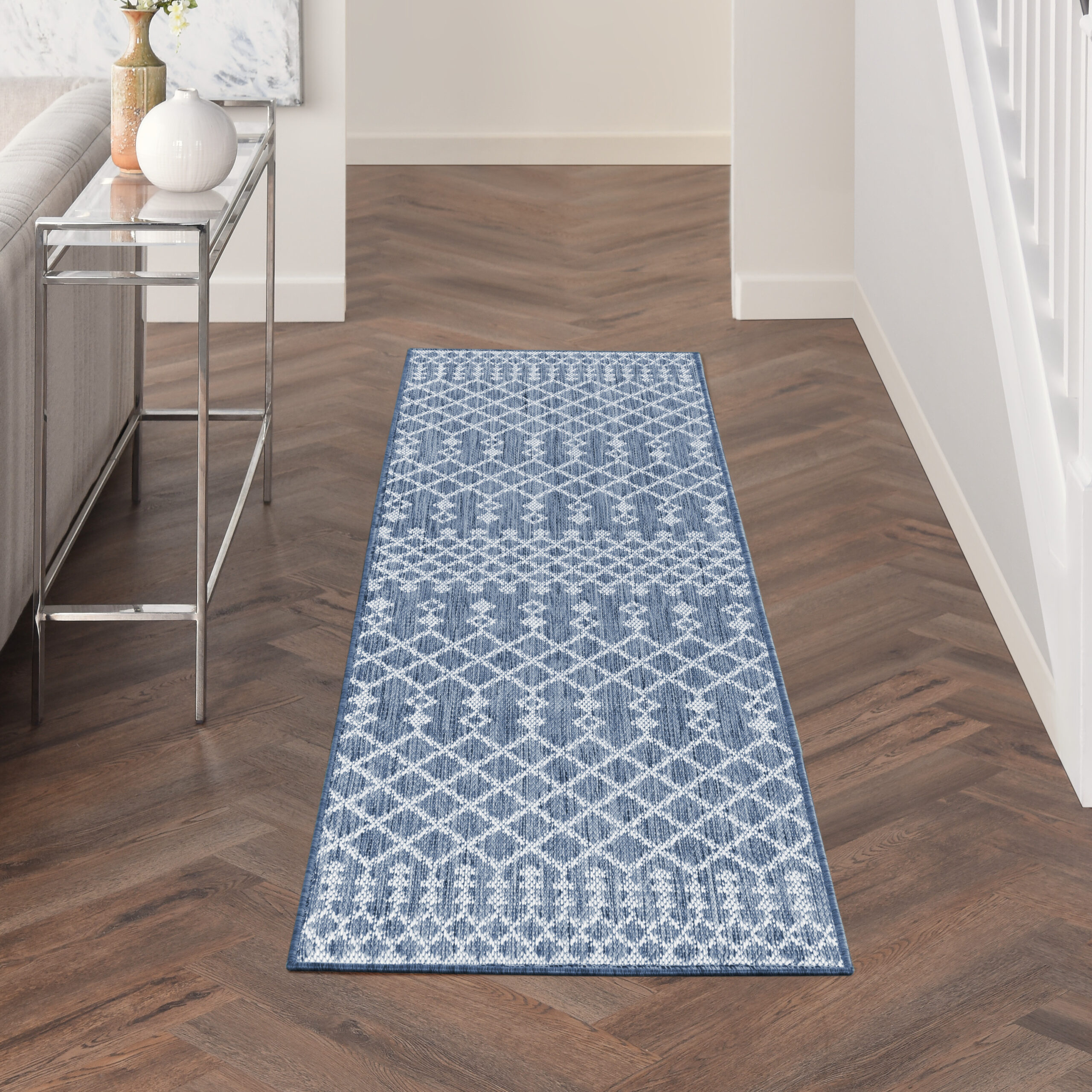 Nourison Positano POS02 Navy Blue Area Rug - Image 5