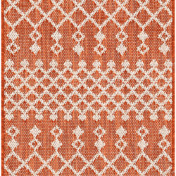 Nourison Positano POS02 Terracotta Area Rug