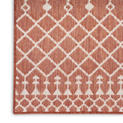 Alternative view of Nourison Positano POS02 Terracotta Area Rug