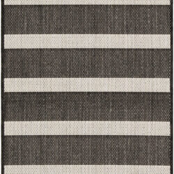 Nourison Positano POS03 Black Ivory Area Rug