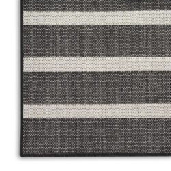 Alternative view of Nourison Positano POS03 Black Ivory Area Rug