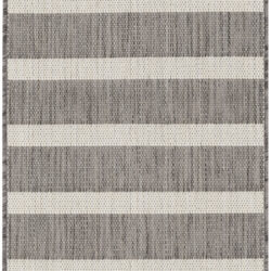 Nourison Positano POS03 Charcoal Ivory Area Rug