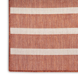 Alternative view of Nourison Positano POS03 Terracotta Ivory Area Rug