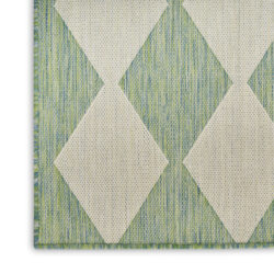Alternative view of Nourison Positano POS04 Blue Green Area Rug