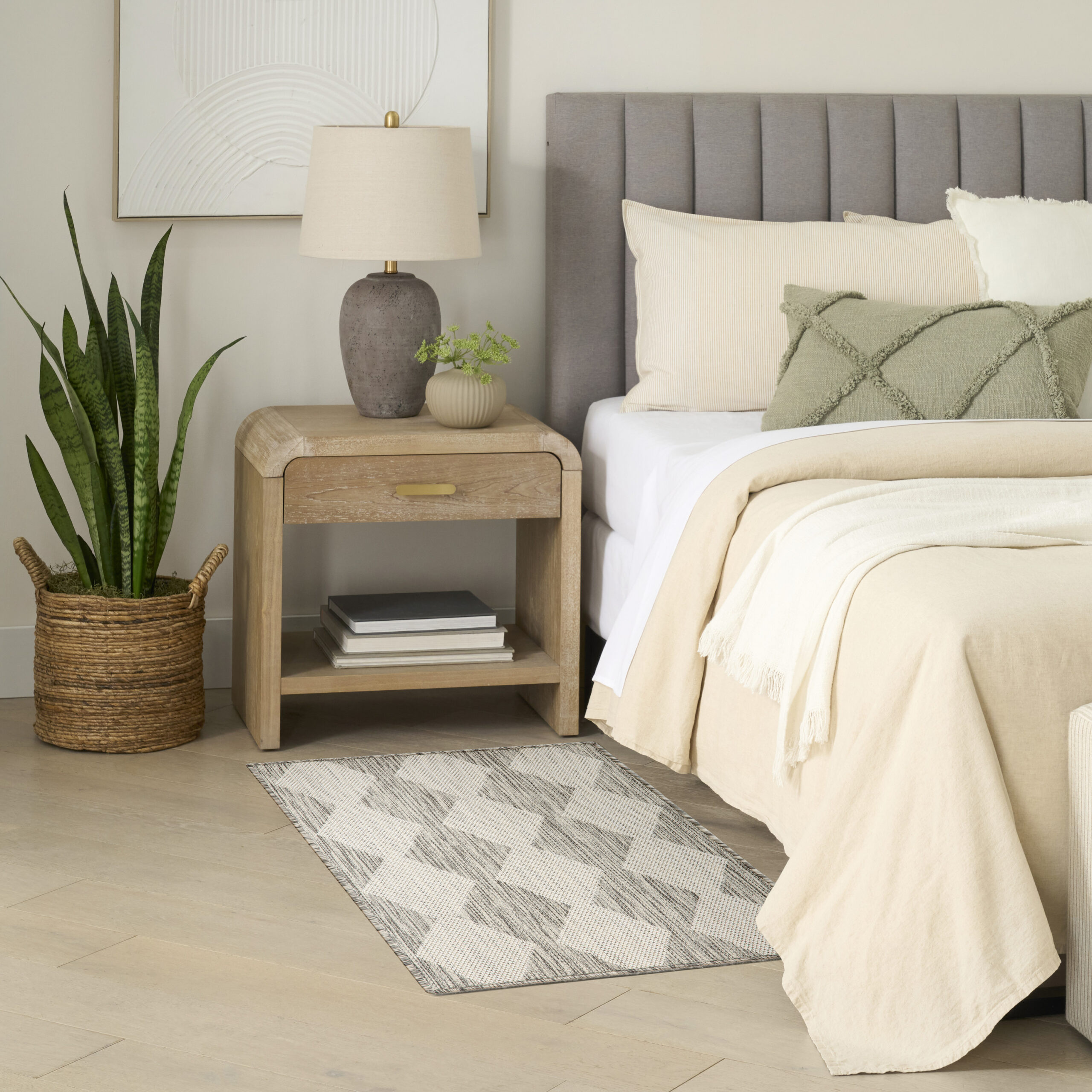 Nourison Positano POS04 Light Grey Area Rug - Image 5